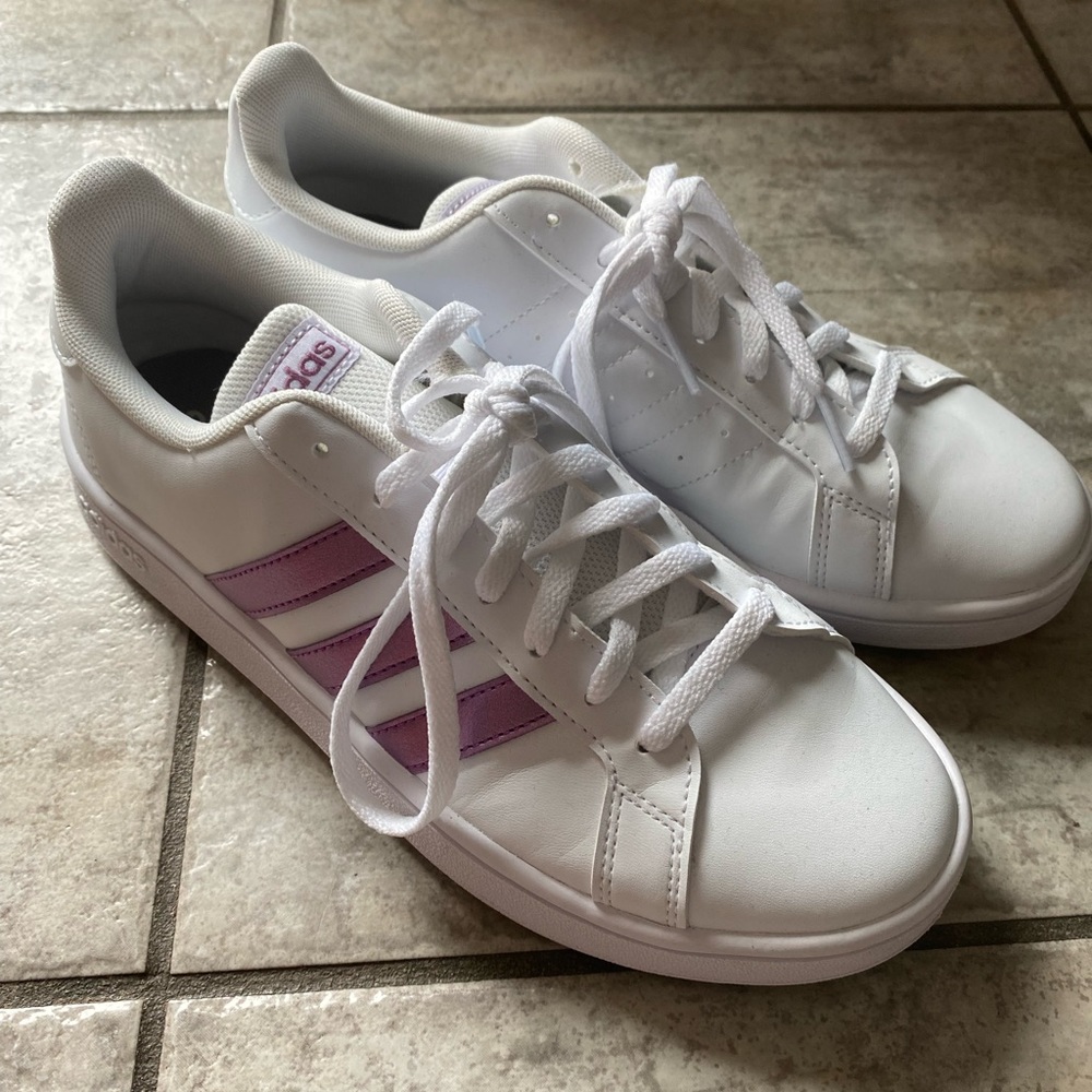 adidas White and Purple Women's Shoes